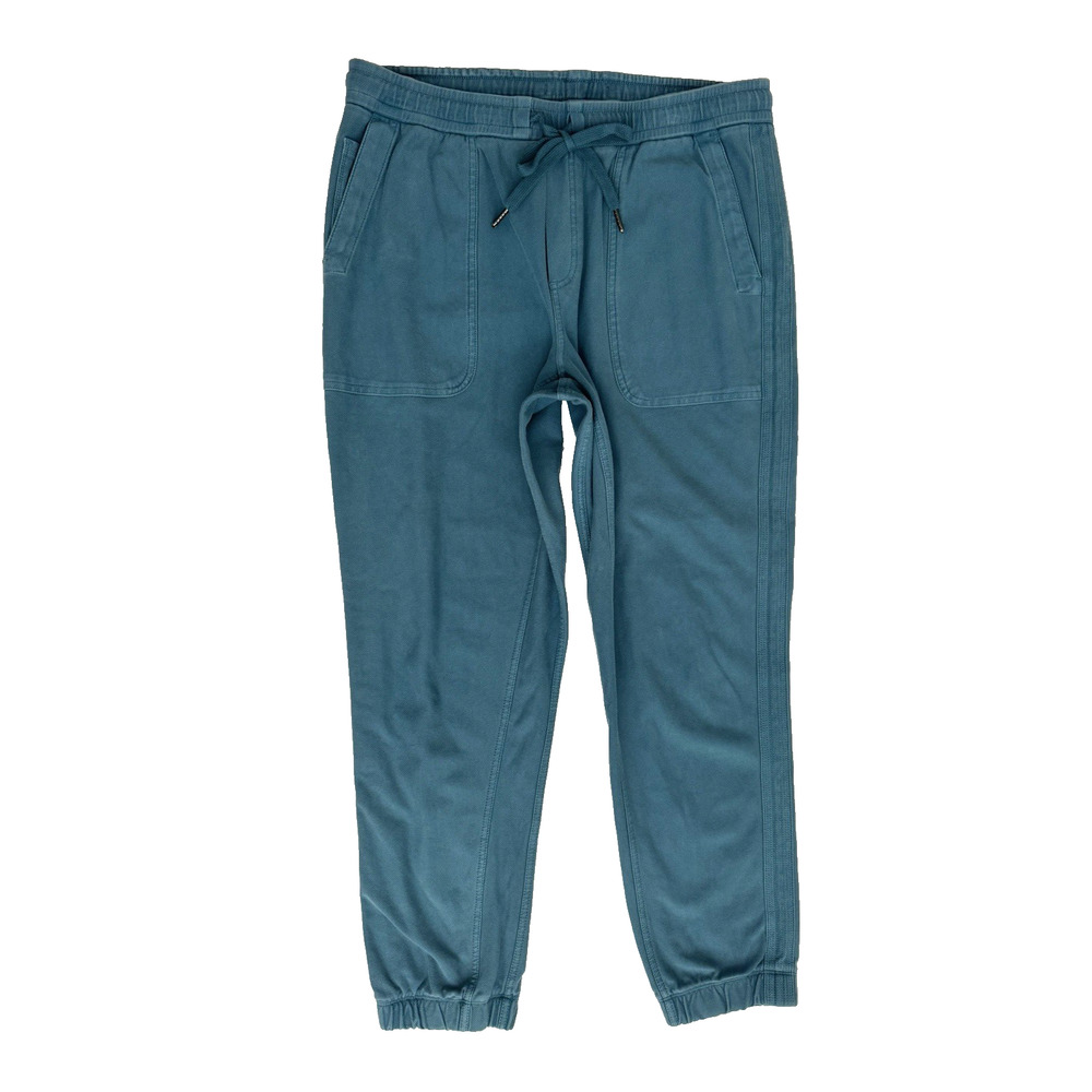 Athleta Farallon Jogger Pants M Fern Green Organic Cotton Stretch Pockets Casual